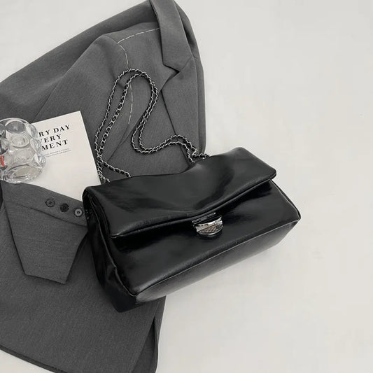Textured PU Leather Shoulder BagBag