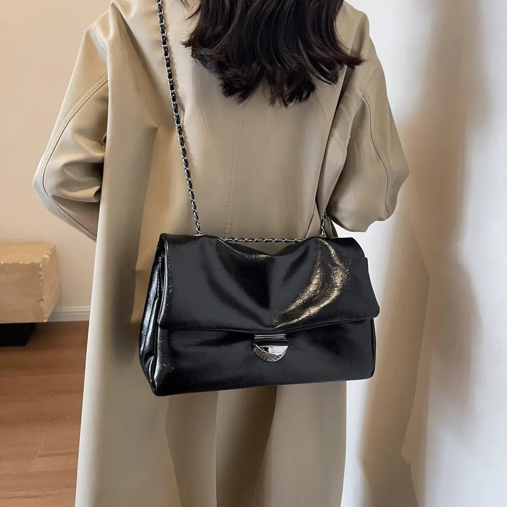 Textured PU Leather Shoulder BagBag