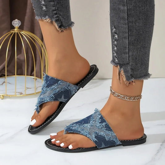 Toe Post Flats Sandals