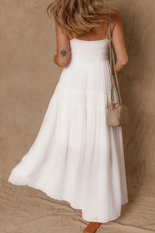 V - Neck High Waist Cami Dress