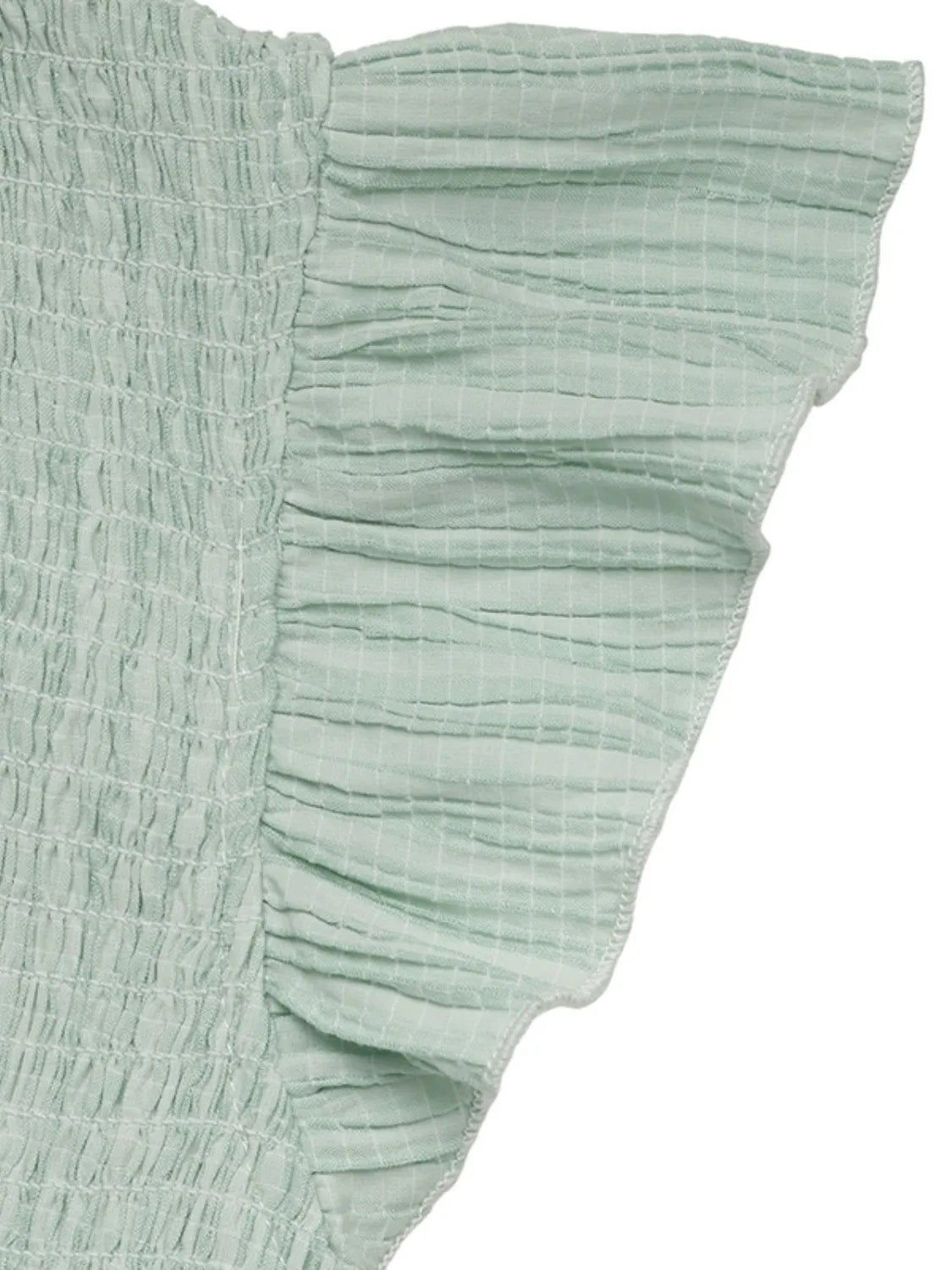 V - Neck Ruffled Cap Sleeve Dress
