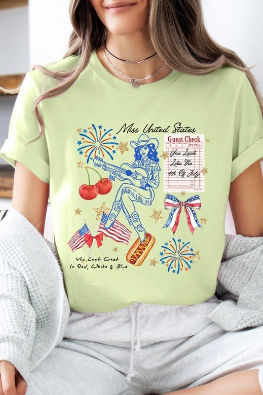 Western 4th Of July Graphic Plus Tee