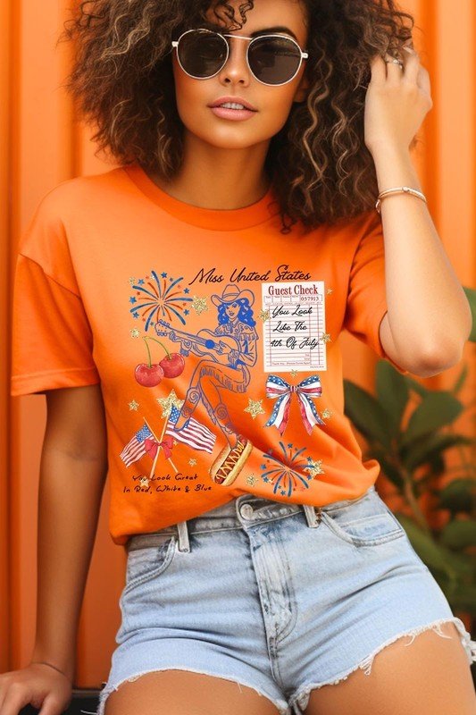 Western 4th Of July Graphic Plus Tee