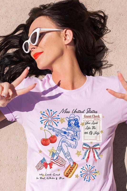 Western 4th Of July Graphic Plus Tee